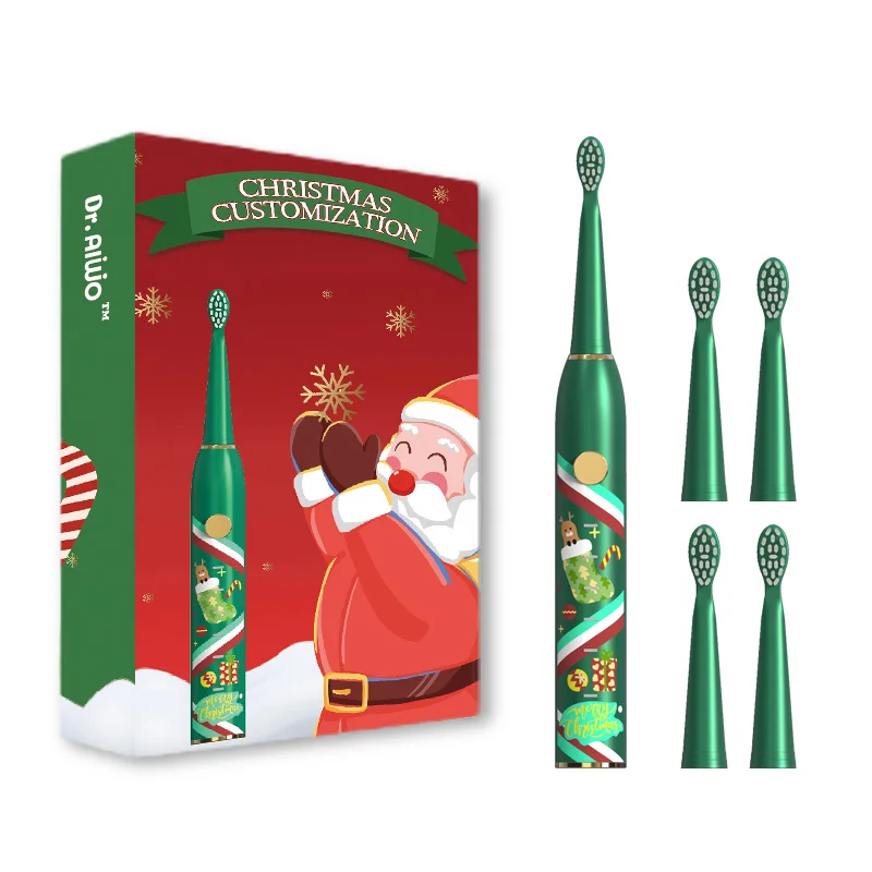 Недорогая Водонепроницаемая электрическая зубная щетка AIWO, деловой подарок, звуковая электрическая зубная щетка Doctor Bie, Рождественский подарочный набор