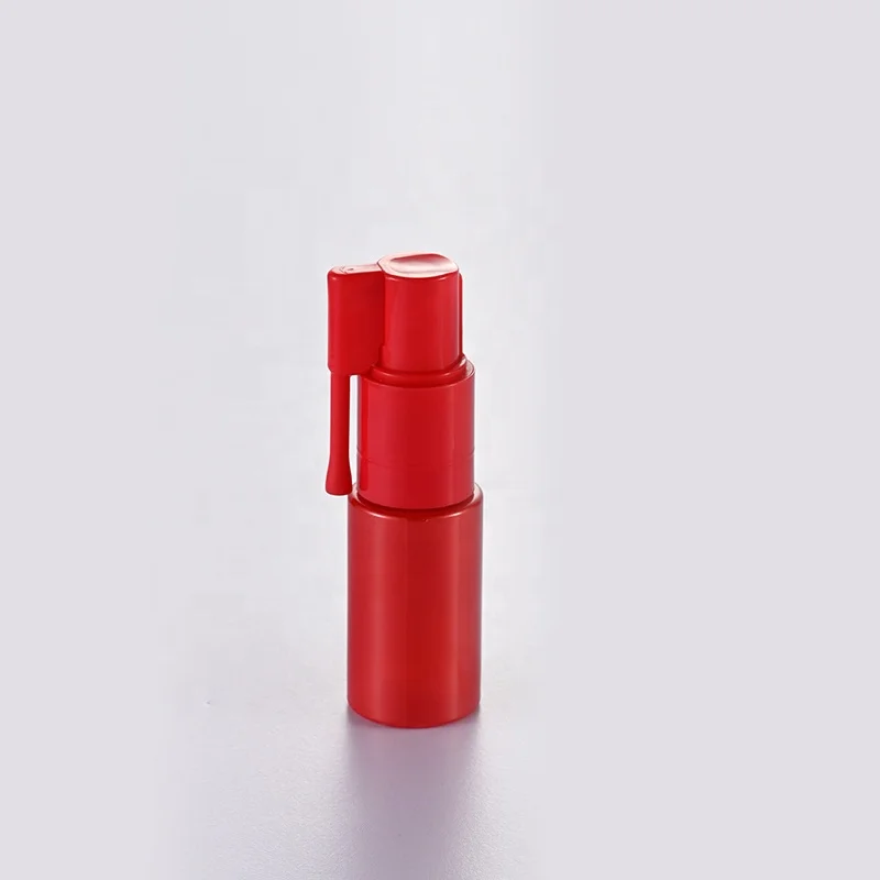 In stock 14ml/18ml/25ml/35ml/50ml/60ml PET food grade plastic powder spray pump bottle with locking nozzle