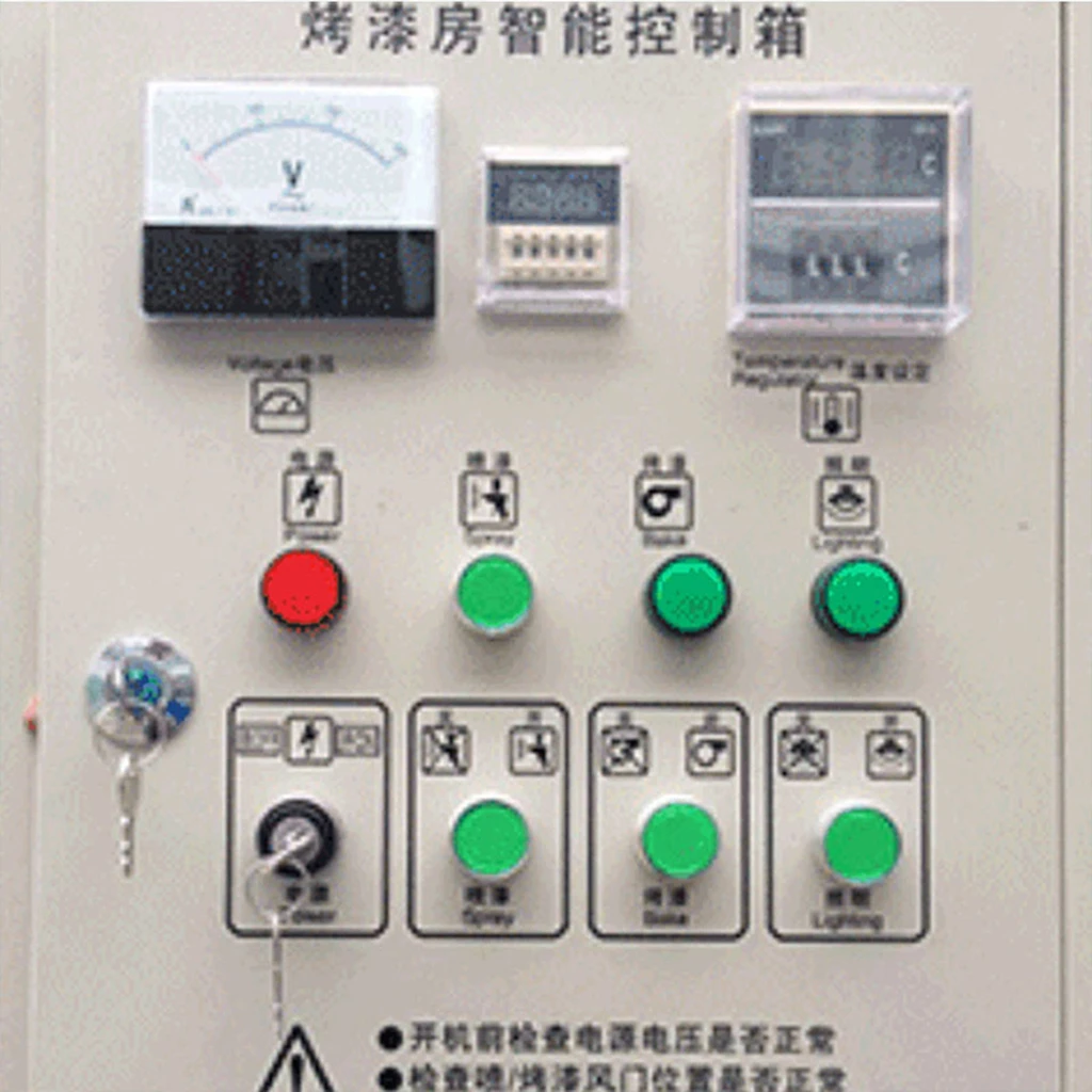 Portable Airbrush Spray Booth with LED Lighting and Diesel Burner Heating System for Painting and Baking
