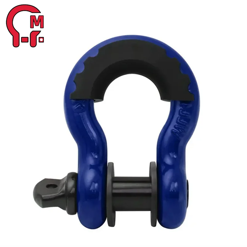 HLM anchor shackle heavy duty forged d ring 4wd towing hitch d ring