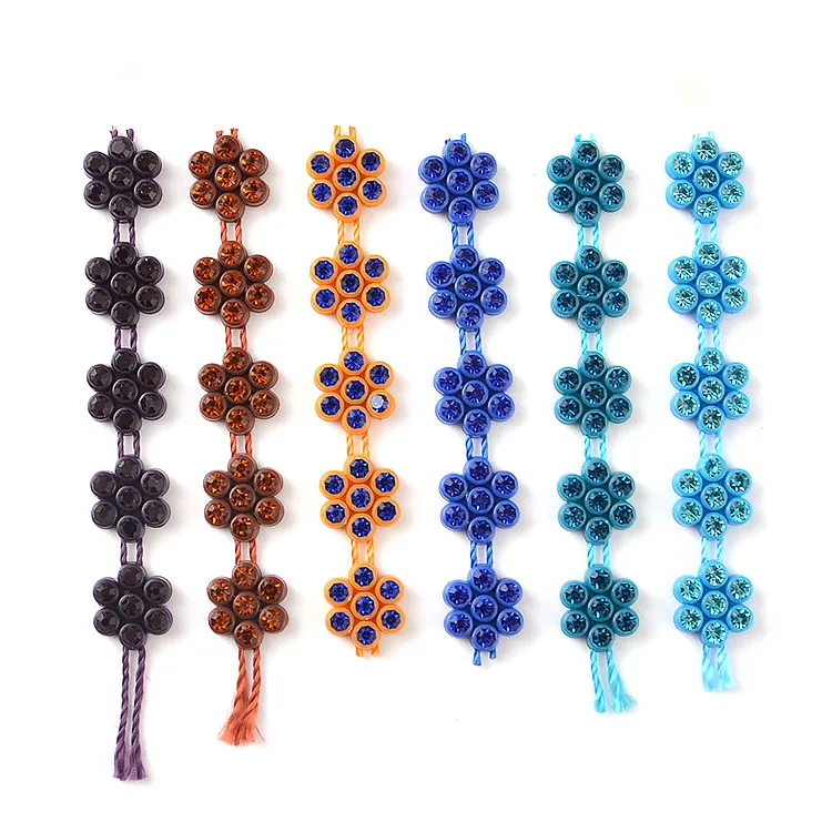 Garment Accessories Flower Fancy Trimming, Sew on Rhinestone Trims Chain Plastic
