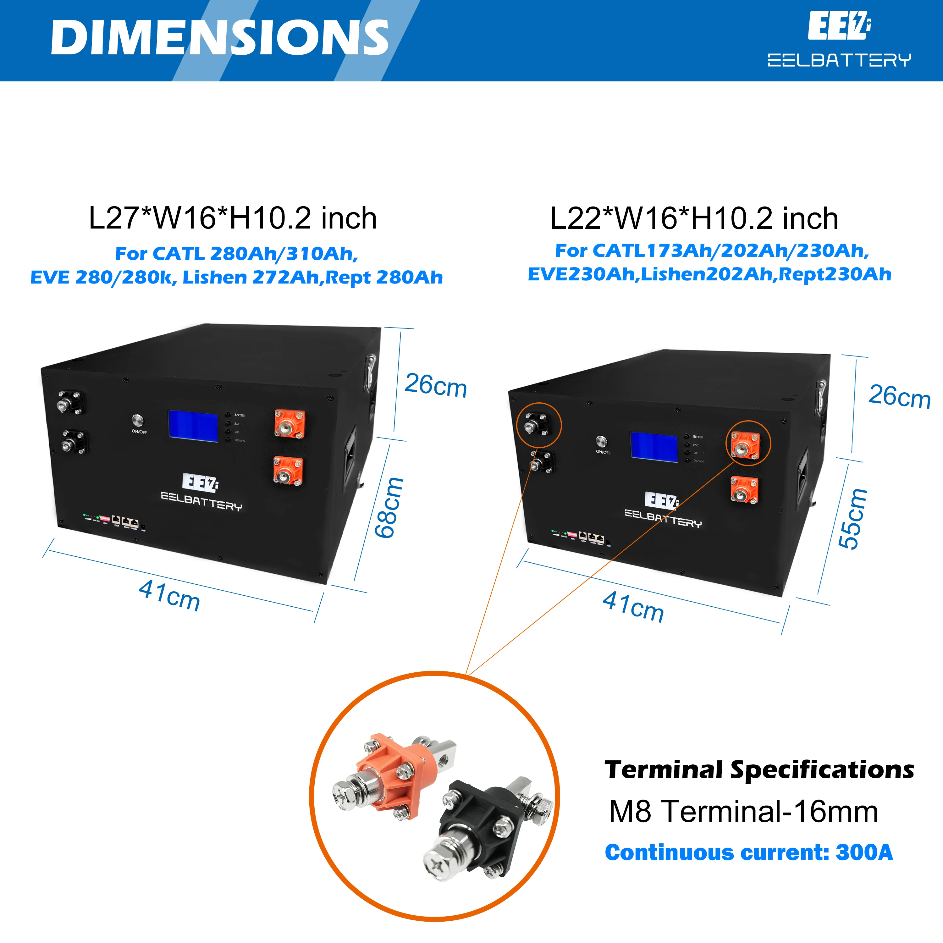 Коробка EEL 48v 16s lifepo4 200ah 230ah 280ah 302ah с системой Хранения Домашней солнечной энергии корпус батареи
