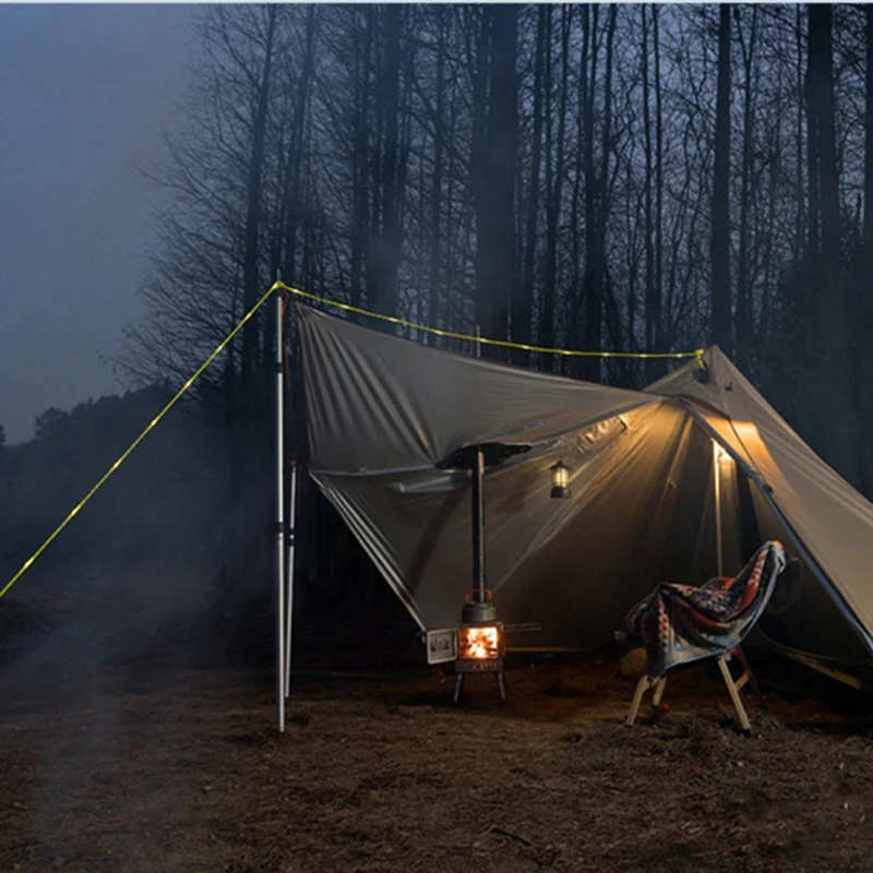 Yun Outdoor camping luminous windproof rope light pull rope awning tent warning anti-trip light camp awning rope