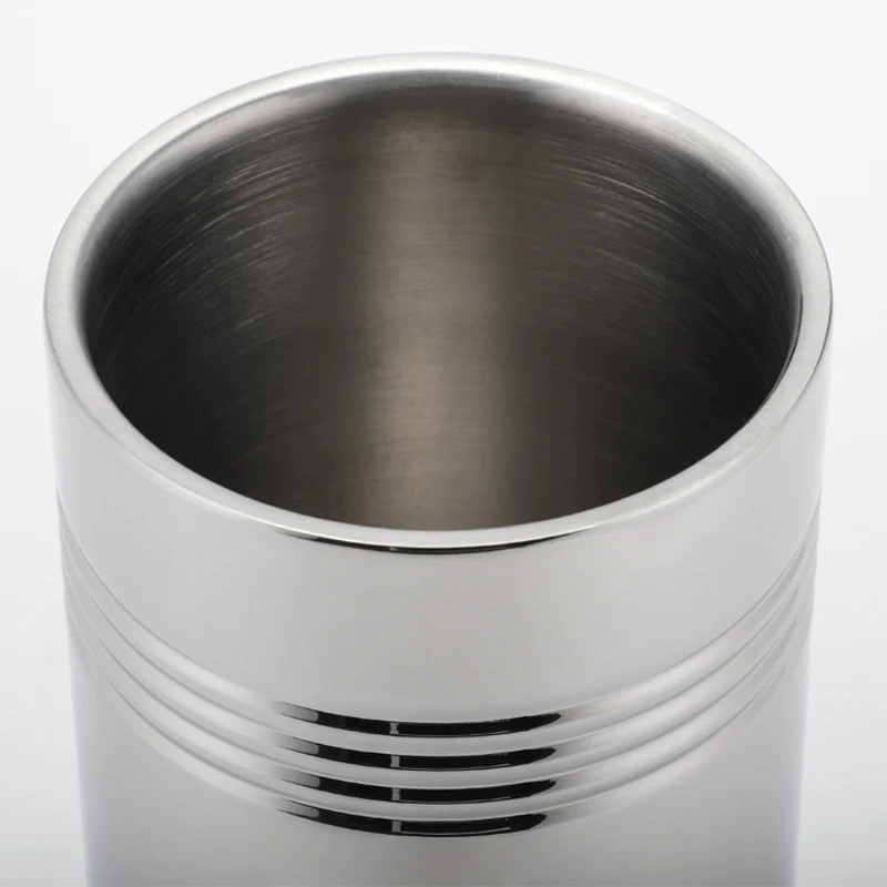 Factory Champagne Wine Bottle Insulated Stainless Steel Beer Ice Bucket Wine Chiller