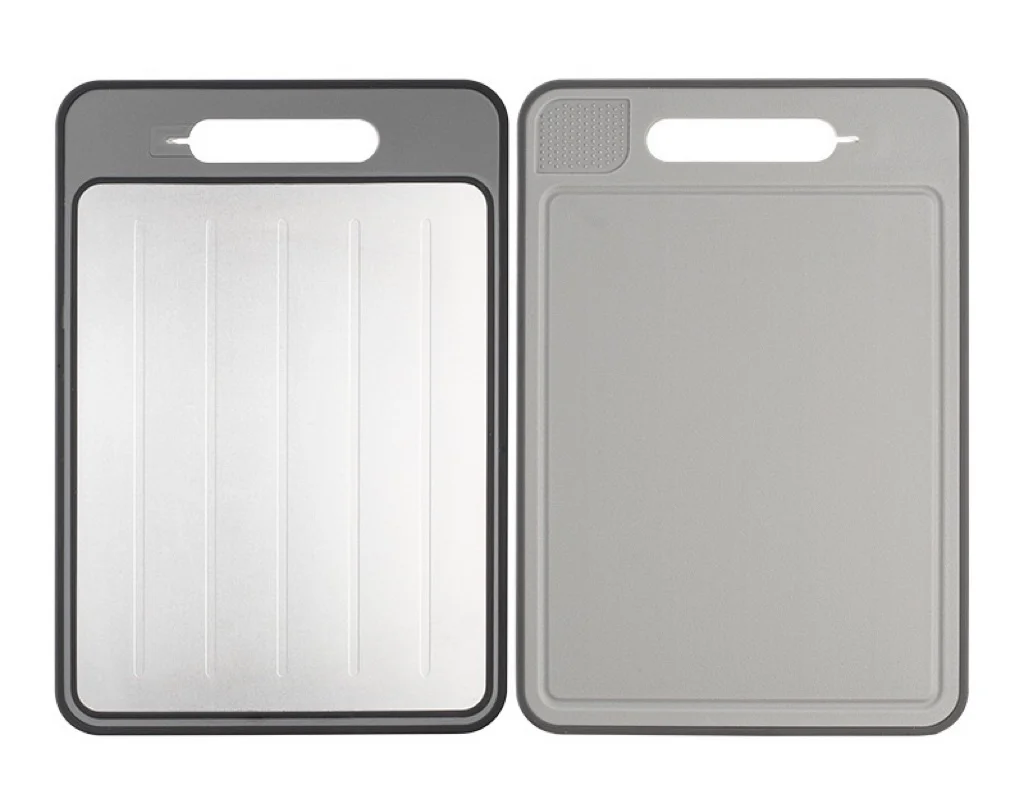 Goodseller 4 in 1 New plastic cutting board Thawing Plate and Chopping Board Defrosting Board Thawing Tray for Frozen Meat Food