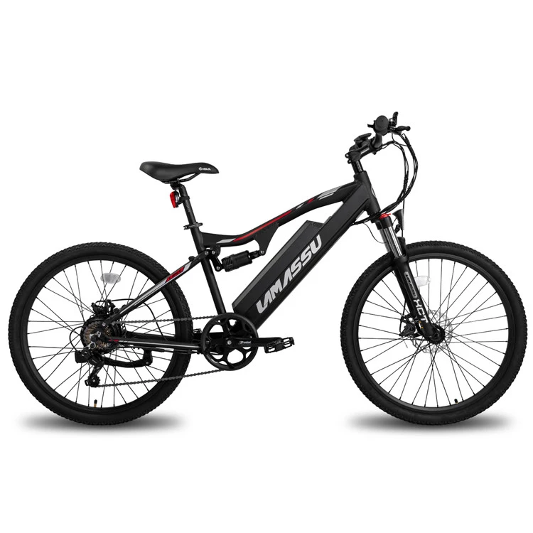 JOYKIE 26 inch 48V 10Ah Lithium Battery Electric Sports Bike 7 Speed Fat Electric Bicycle Mountain Bike