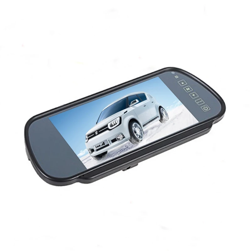  Автомобильный монитор зеркала заднего вида 7 дюймов tft lcd поддержка usb и sd