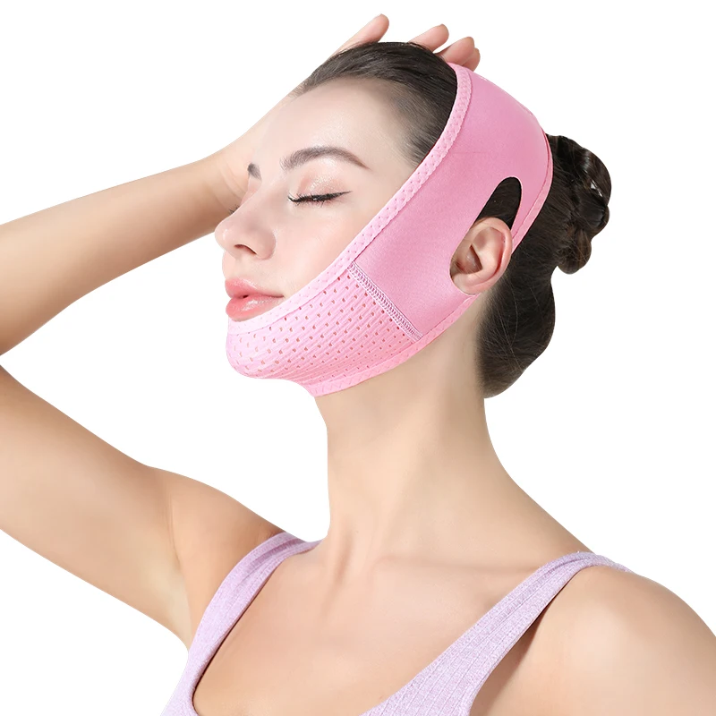 Reusable Adjustable Elastic Facial Lifting Band Slimmer Slimming Strap Double Chin Reducer