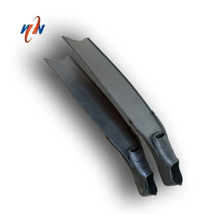 
1000mm carbon fiber black matte long swimming fin blades water sports diving fin blades 