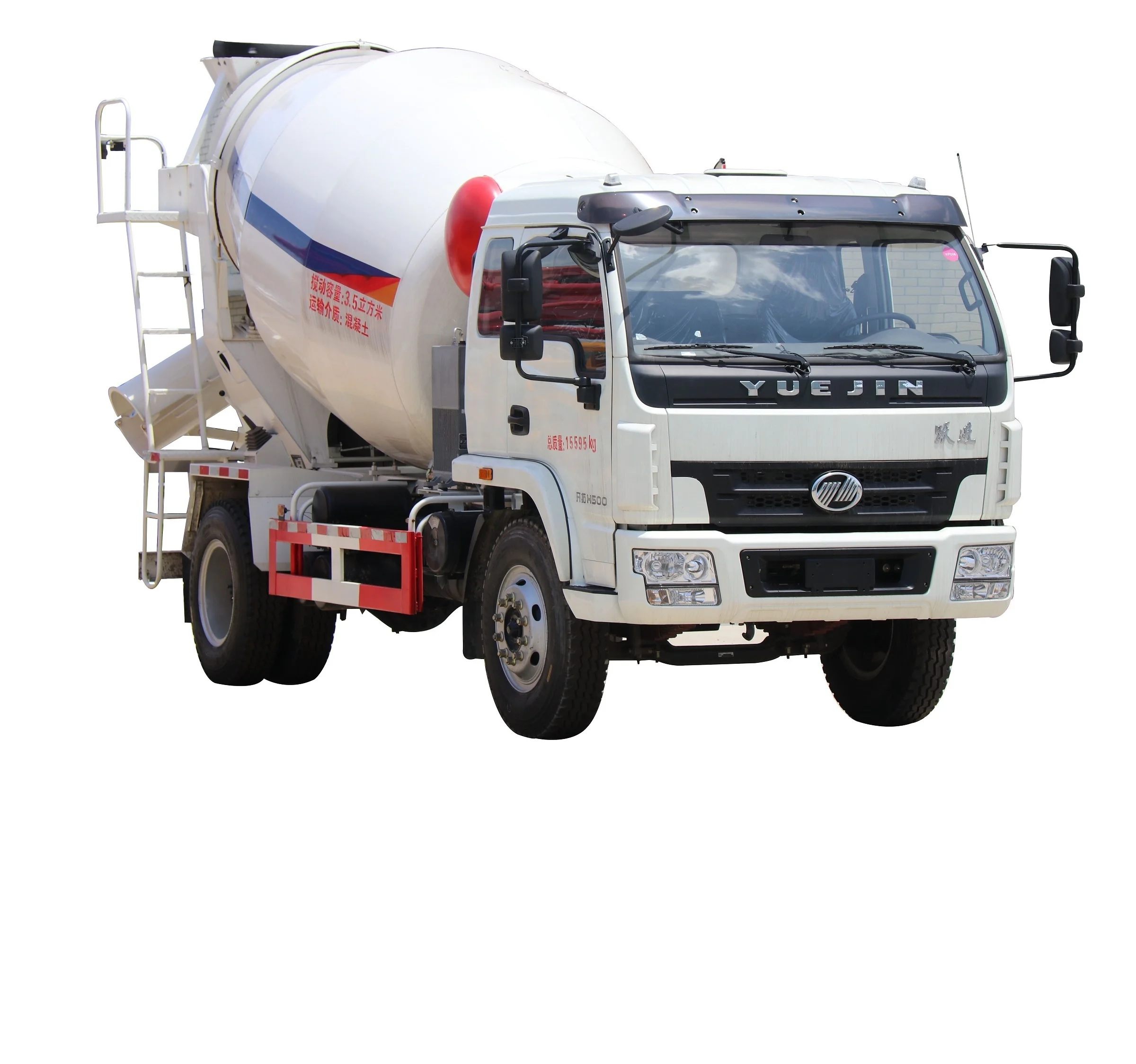 SAIC YUEJIN H500 5m3 small concrete mixer truck mini concrete truck euro 3 factory