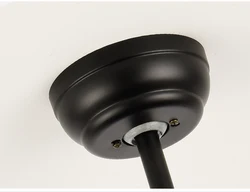 Modern retractable ABS blades chandelier LED ceiling fan light with remote control