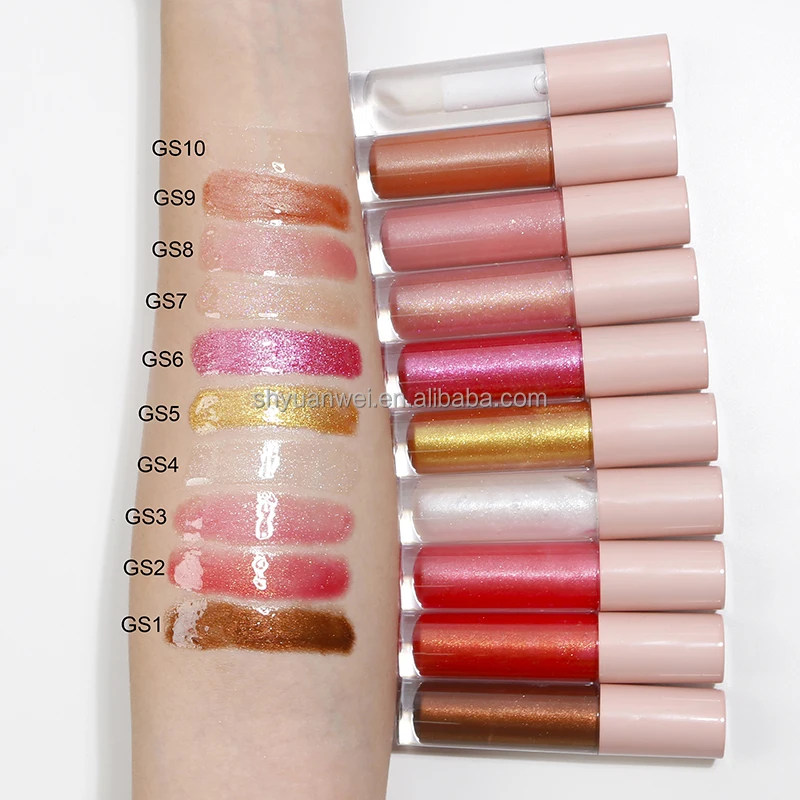 F11 Factory Wholesale Shiny Glitter Lip Gloss Custom Logo Plumping Vegan Organic Flavor Lipgloss Glossy Private Label Vendors