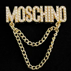 New Design Big name metal diamond chains and pearls bling Girl Gift Decoration  shoes charms