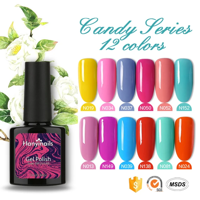 Glitter Red Gel Polish Nail Art Varnishes Gel Lacquer Coat Design UV Gel Varnish Soak Off LED Nails Manicure