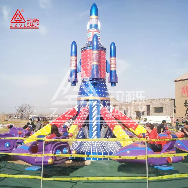 CE Certified Theme Park Equipment Attraction Kiddie Swing Funfair Kids Rotary Air Plane Self Control Airplane Amusement Rides