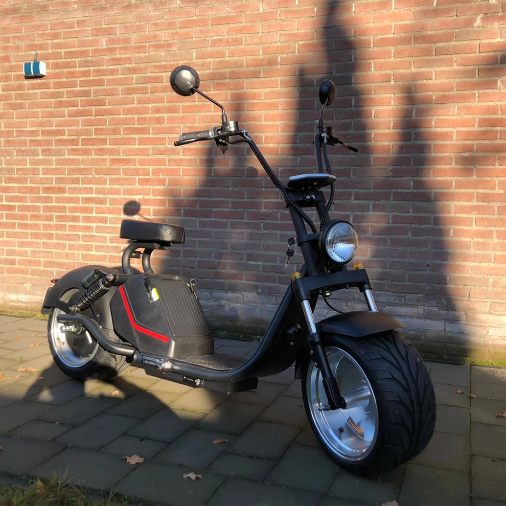 New Citycoco Electro Scooter 2000w 13inch Fat Wheel Electric Chopper Bike With 63v 20ah Lithium Battery Double Shock Absorp