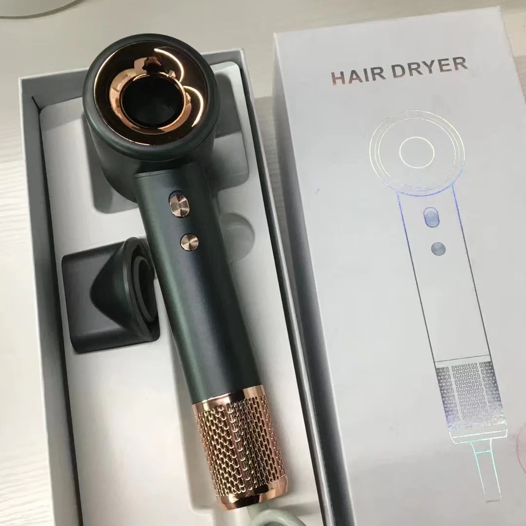 High wind hair care 2400w high power hair dryer blue light care quick drying automatic power off protection 2024 new product