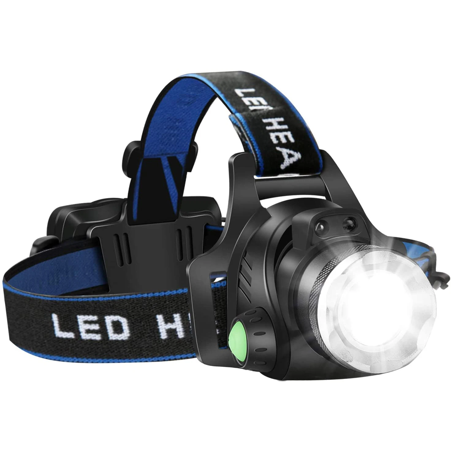 The new camping headlamp led headlamp flashlight headlamps zoom 18650 rechargeable