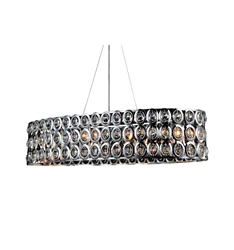 nordic chinese crystal floral globe linear round led pendant chandelier light modern