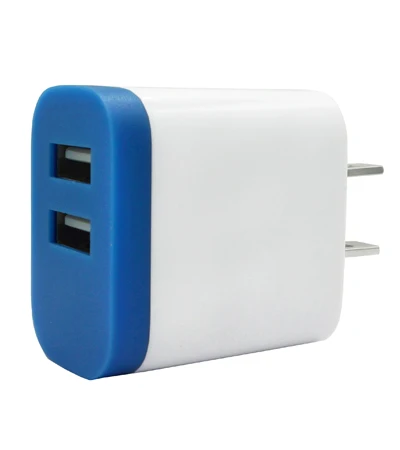 Mobile Phone Charger Manufacturer Dual Usb Port Wall Power AC/DC