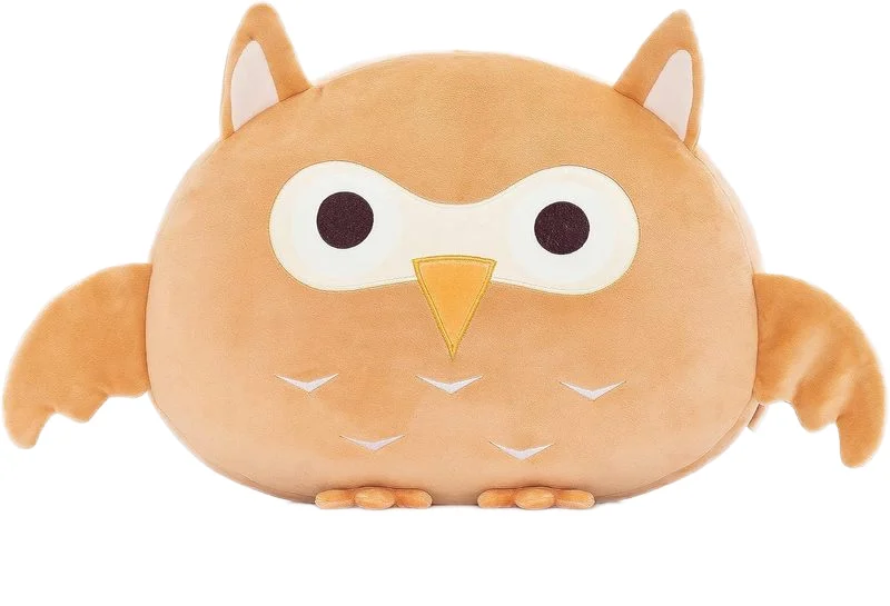 2024 High Quality Custom pp Stuffed Animal Toy Plush Owl Soft Plushies Doll Unisex Cotton Cushion Pillow for Gift