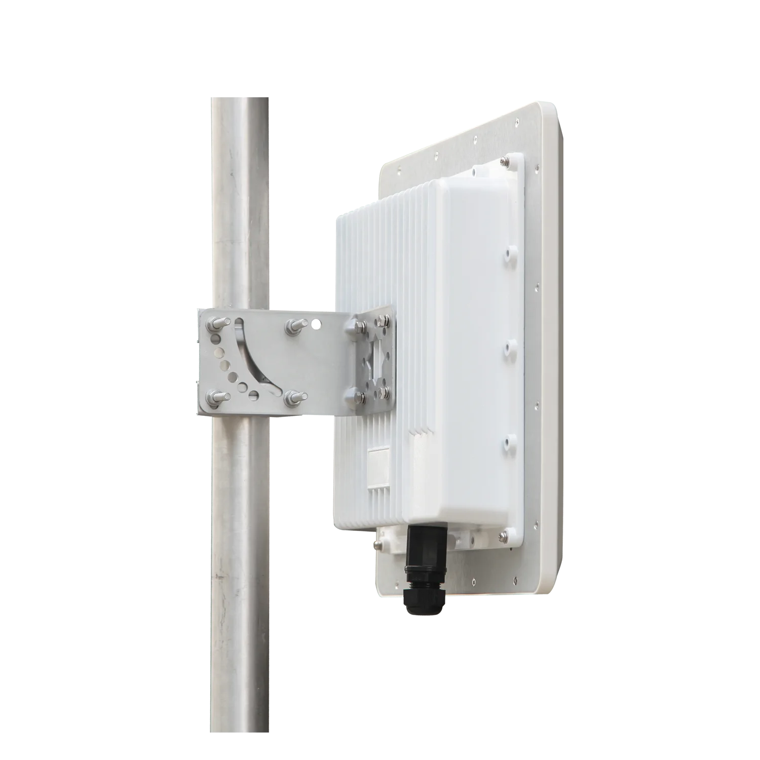 High Gain 5GHz Dual Polarized 2x2 MIMO Panel Outdoor Long Range Antenna with Aluminum Enclosure for Mikrotik boards