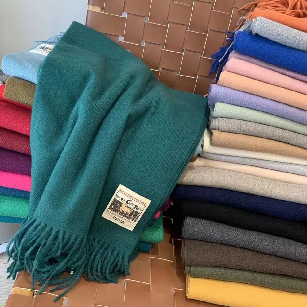 New Stylish Super Soft Casual Vintage Cashmere Fringe Scarfs Winter Cashmere Scarfs For Women