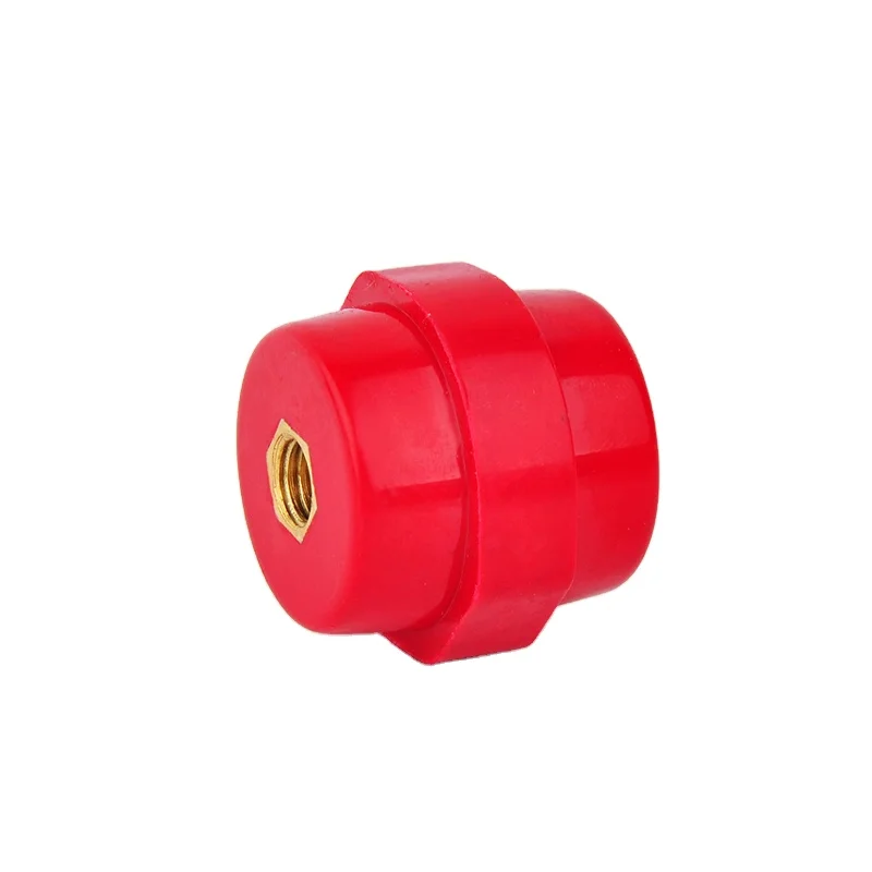 SM30 M6 High and low voltage zero ground bar red bus bar insulator post distribution box iron plated copper core conductive