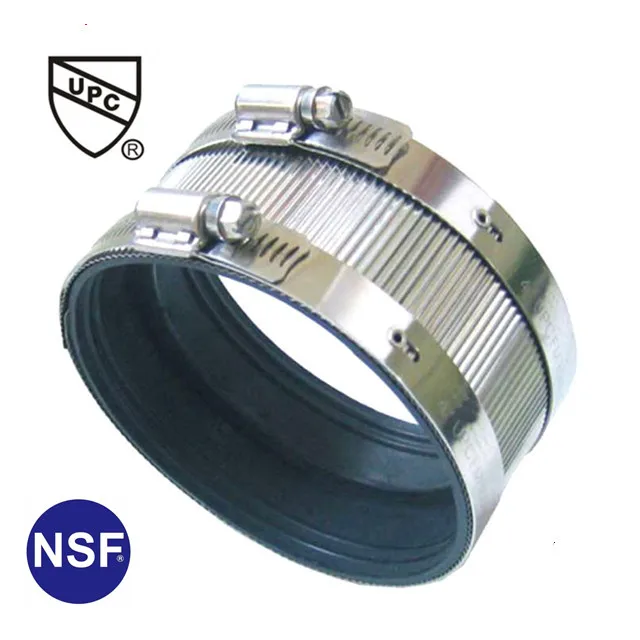 NSF certificate Rubber bush no hub A type couplings for drain pipe