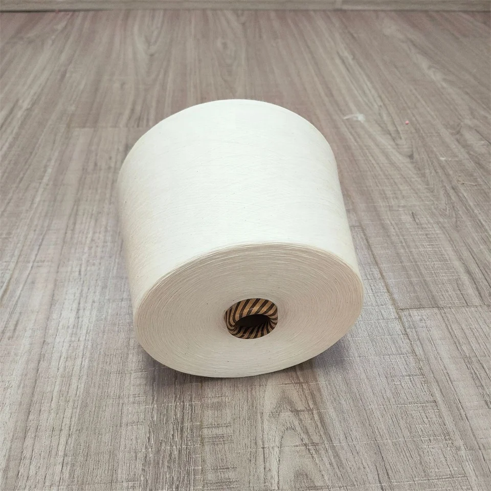 TC 65/35 80 20 CVC 50 50 60/40 Yarn Raw White Pc Weaving Ne 45S 30S 20S 12/1 32/2 60S Combed Poly Cotton Polyester Blended Yarn