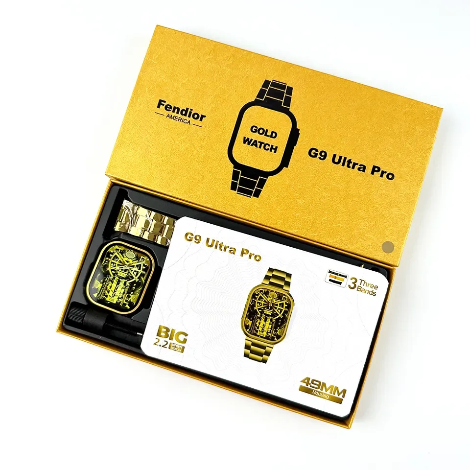 G9 Ultra Pro Max Gold Color Edition Smart Watch Series 8 Smartwatch montre relogio reloj inteligente WS09