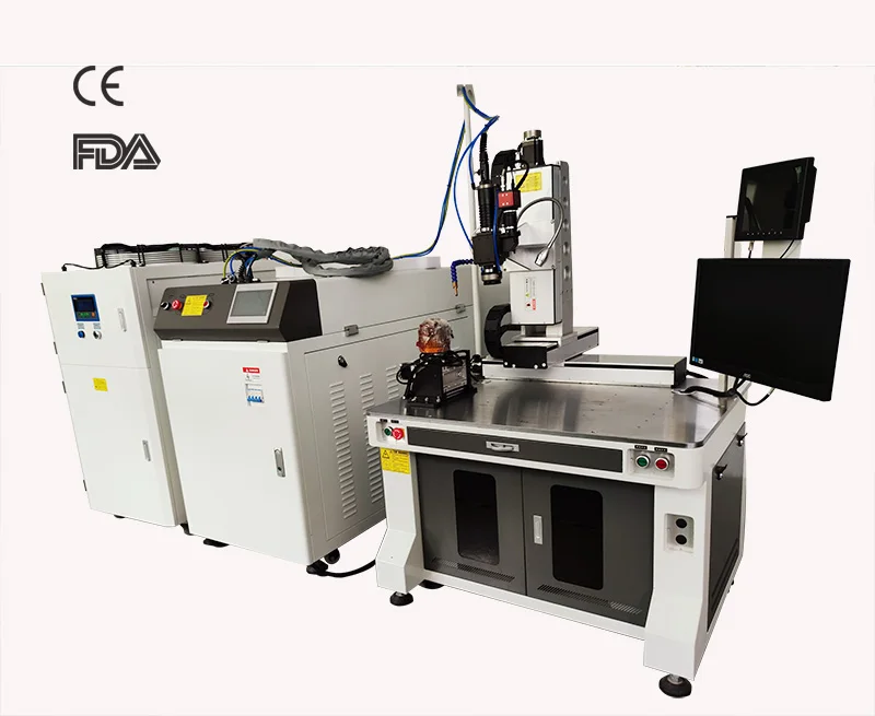 Optical Fiber Transmission Laser Welding Machine for Metal Stainless Steel Gold Titanium HSS Steel high efficient welder 500W