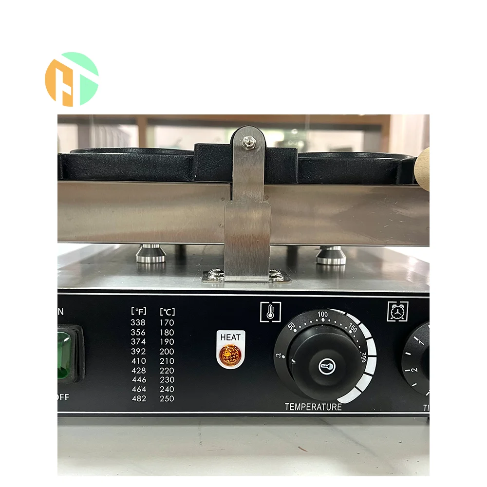 3-piece Commercial Round Coin Waffle Maker Machine Round Shape Waffle Machine Snack Machine Electric Crispy Cheese Cookie Maker