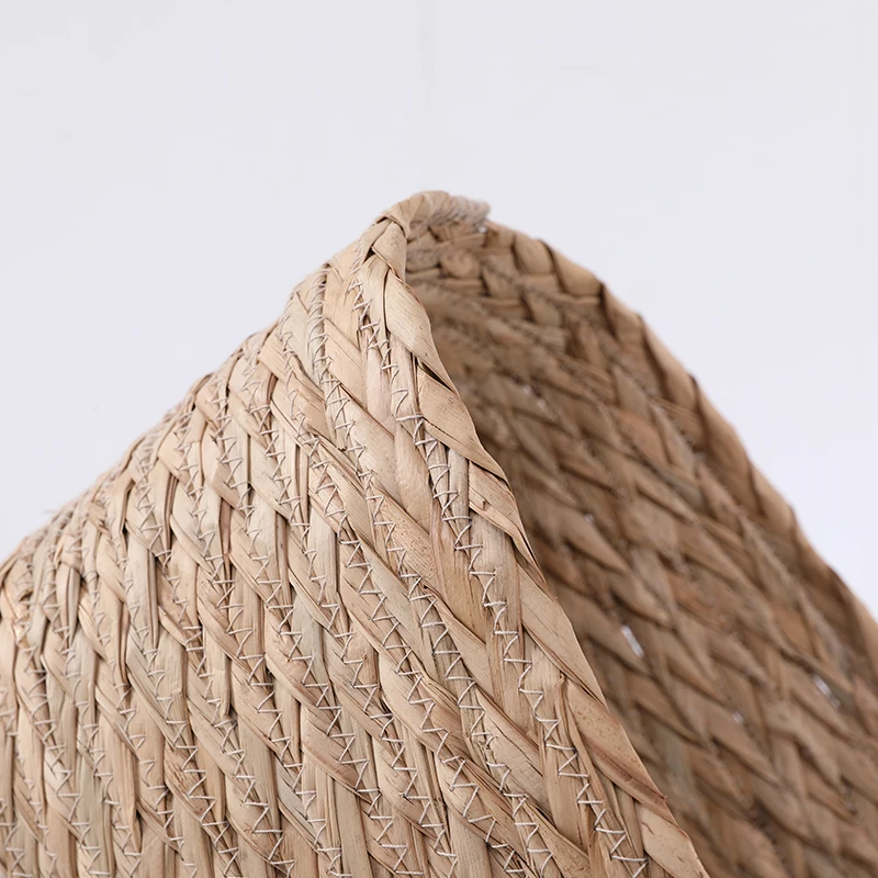 Professional Factory Custom Woven Baby Changing Hand Made Natural Seagrass Market Basket
