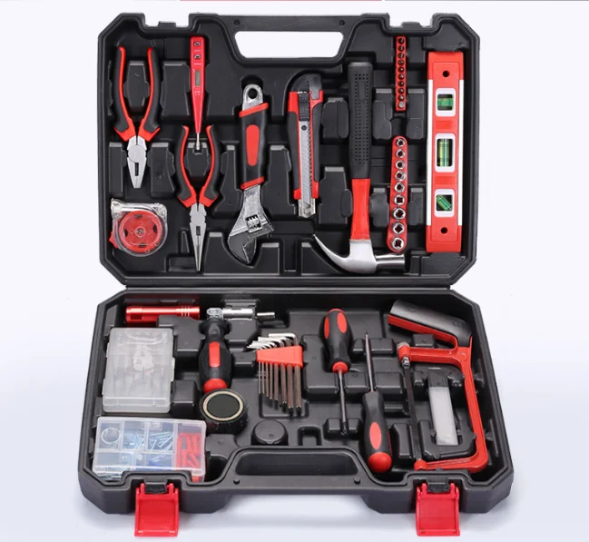Wholesale 110-Piece Multi-Function Combination Maintenance Toolbox Set Hardware Repair Tools with Hard Case OEM Customizable Box