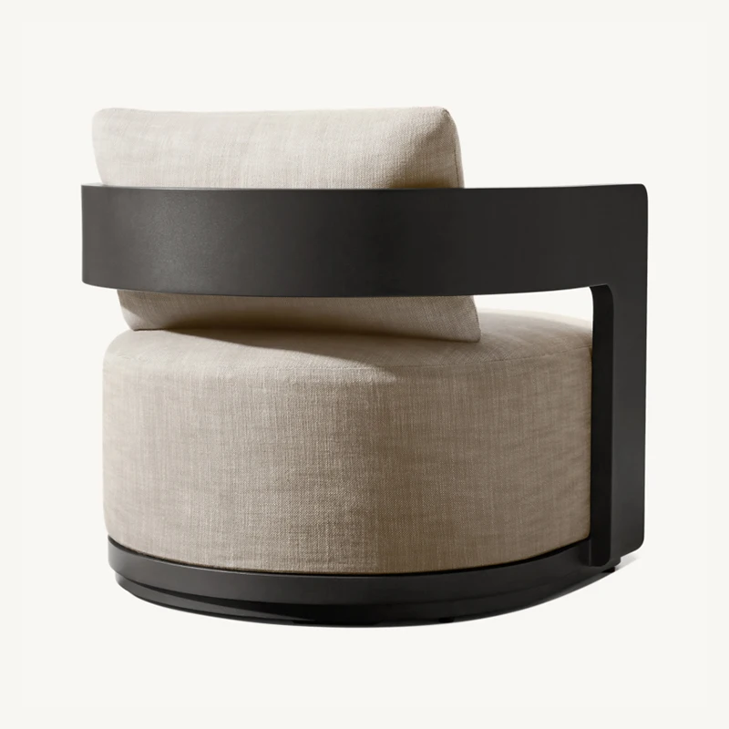 2024 Designer All Weather Aluminum Outdoor Furniture Set High-End Metal Garden Sofa for Villa Patio