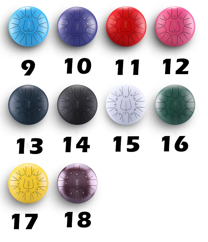 
8 Tones 8 Inch Steel Tongue Drum Handpan Drum Tank with Free Accessories 
