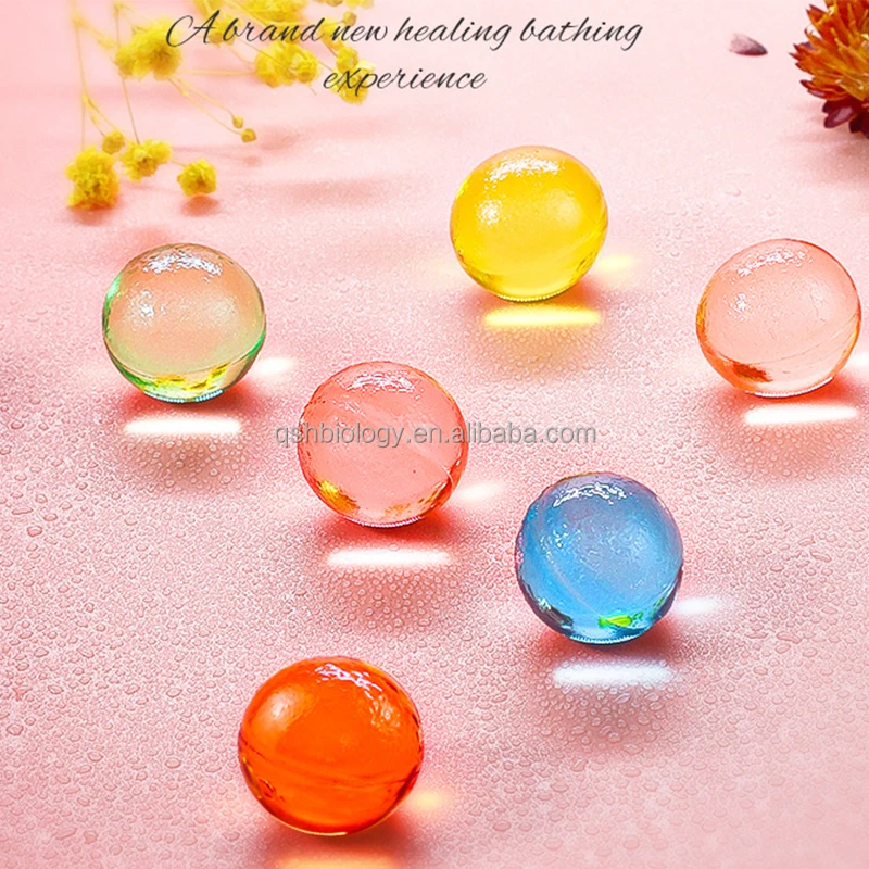 Custom Logo Bath Oil Pearls Essential Oil Spa Moisturizing Beads Wholesale Bath Oil Beads