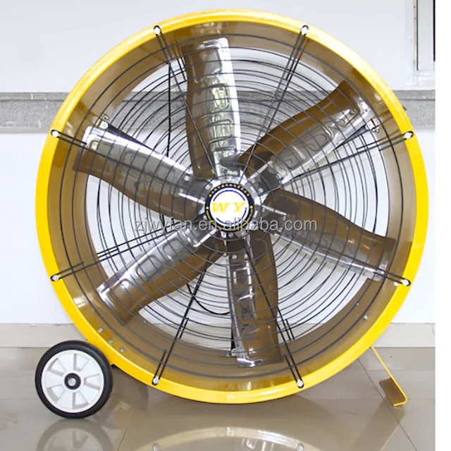Portable 44inch Diameter Hvls Mobile Big Fan Electric Portable Outdoor Dc ventilation Fans