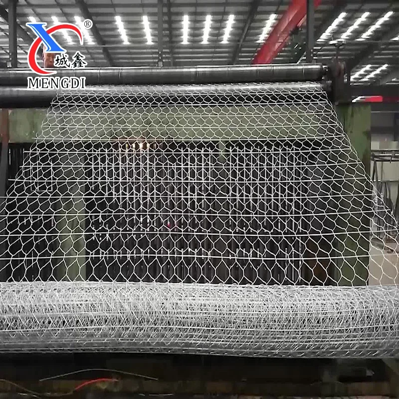 hexagonal hole  galvanized /pvc coated gabion mesh roll