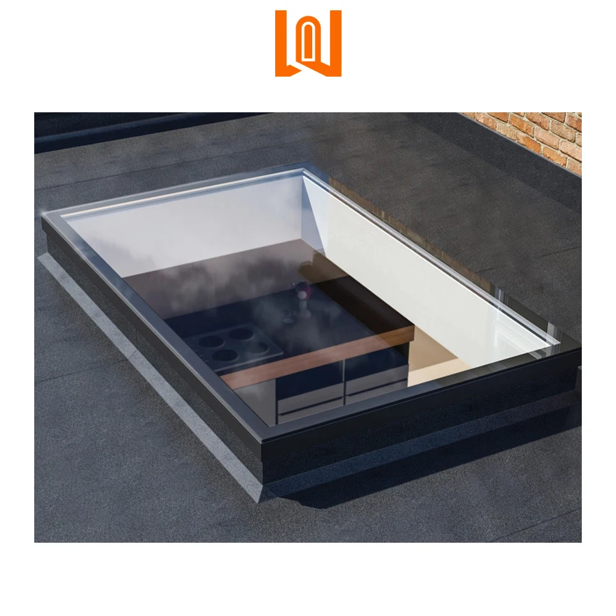 Contemporary Villa Heat Insulation Skylight Roof Window Roof Skylight Glass Basement Windows