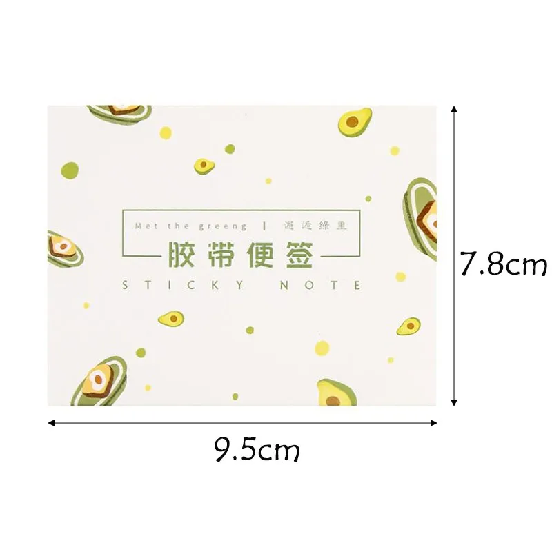 240PCS per pack  Small fresh tape sticky note type sticker pocket decoration  6 options Office School Supplies