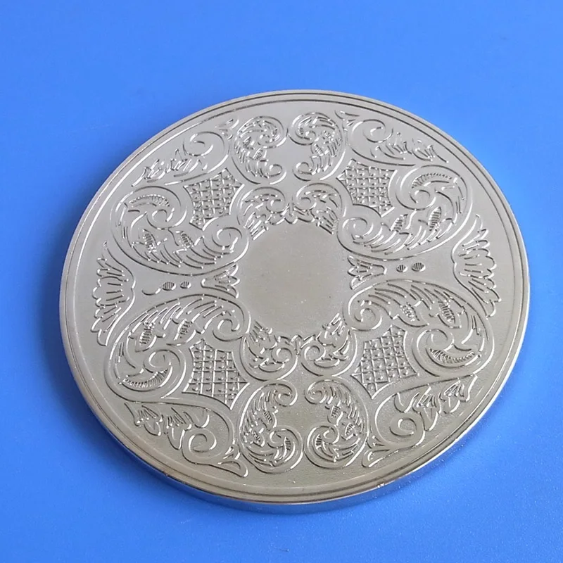 High Quality Stainless Steel Blank Durable Embossed Logo Metal Coaster for USA Europe Coffee Cup Mats