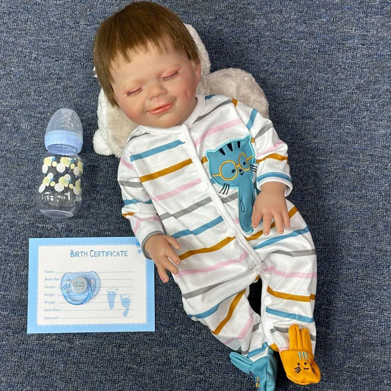 Оптовая продажа 18-дюймовые куклы Reborn мягкие виниловые модели Мультяшные игрушки модные для детей подарки