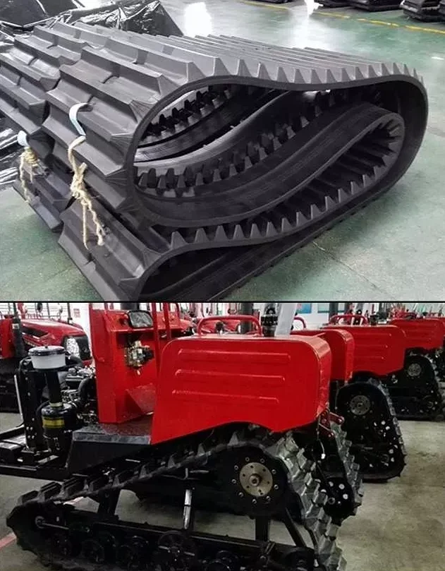 Sale Rubber Crawler Agriculture Combine Harvester Rubber Tractor Track Bulldozer Track Small Digger Mini Excavator Rubber Track