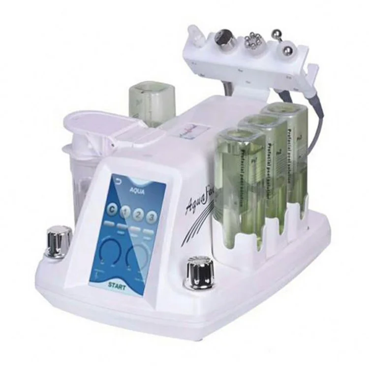 Portable Multifunctional 4 in 1 Hydra Microdermabrasion RF BIO Skin Care Facial Beauty Machine