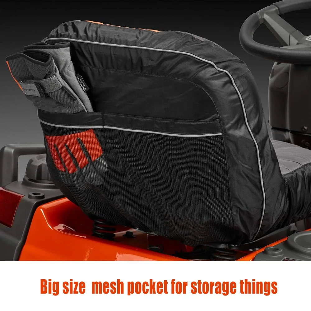 Waterproof Padded Custom Logo Riding Lawn Mower Tractor Seat Cover