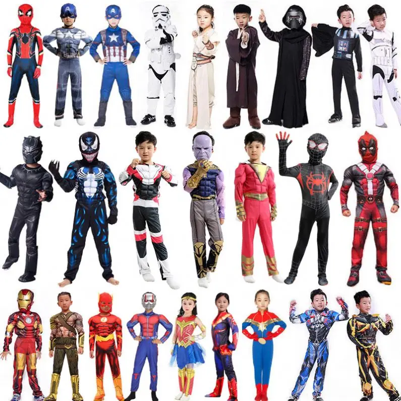 JB-19101705 In stock superhero halloween costume for kids