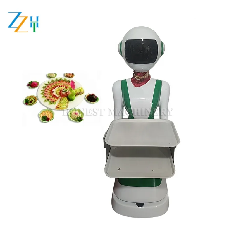 Electric Restaurant Robot Service / Robot For Restaurant / Restaurant Food Deliver Robot