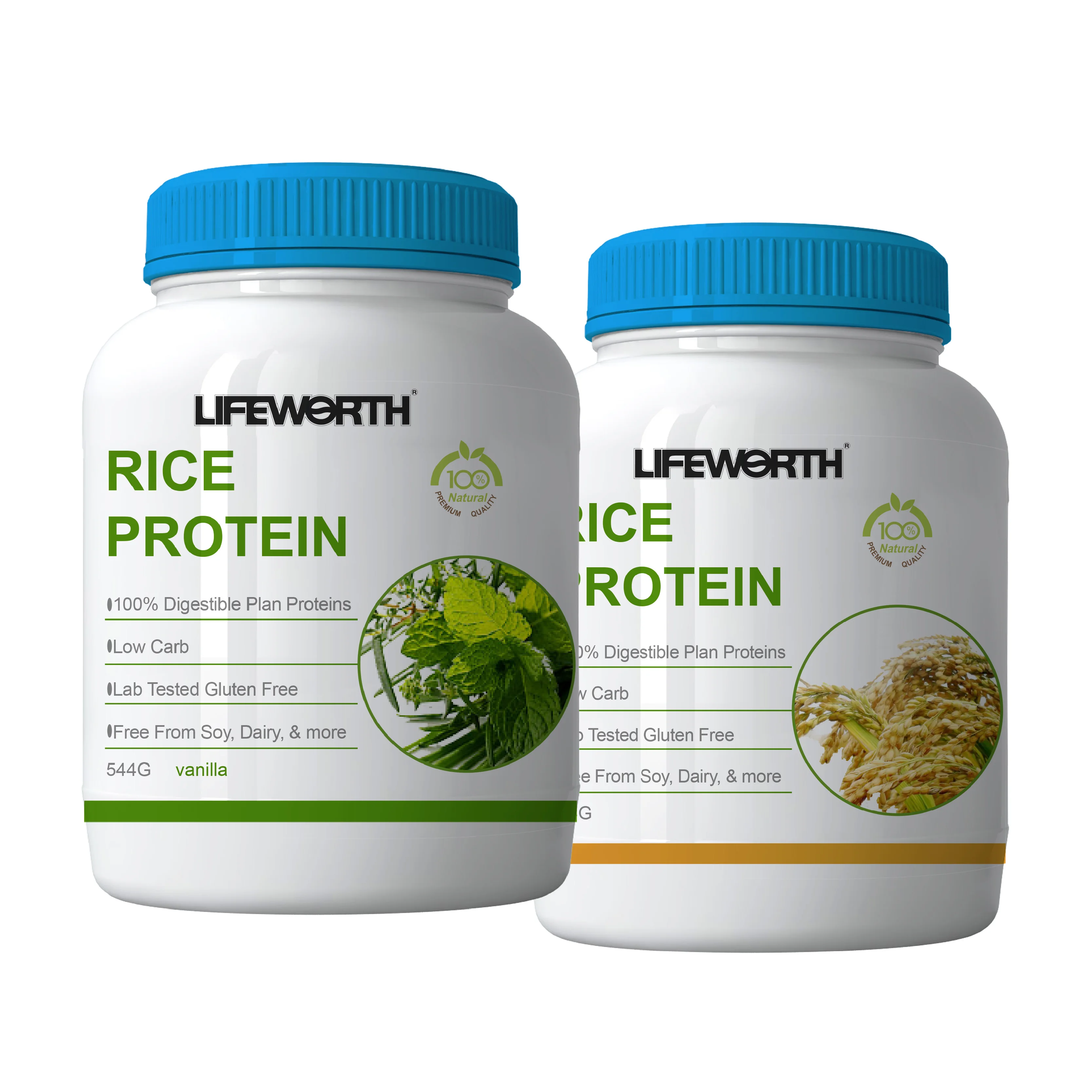 lifeworth pre workout hydrolized rice protein meal powder sport nutrition